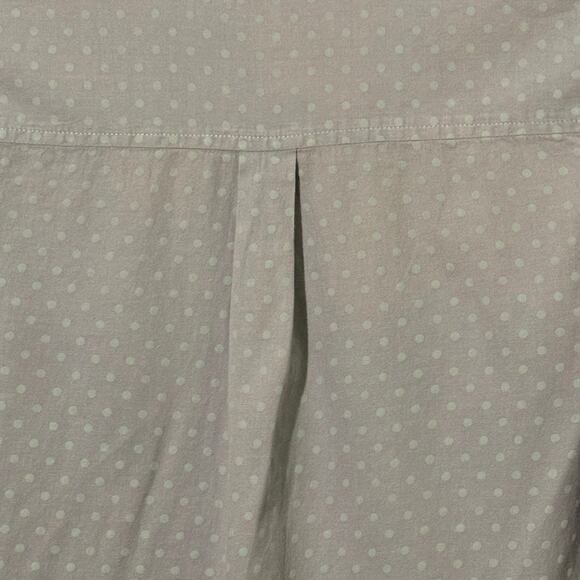 Vintage Le Tigre Size Large Blue and Green Polka Dot Button Up Blouse - Picture 6 of 8